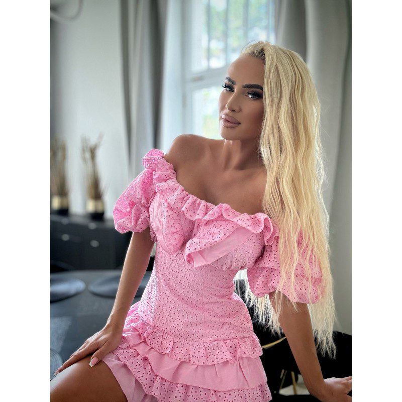 surce pink batiste dress just unique